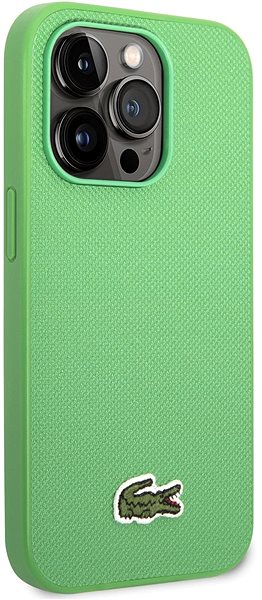 Telefon tok Lacoste Iconic Petit Pique Logo Tok Hátlap iPhone 14 Pro készülékhez Green ...
