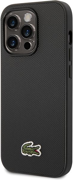 Telefon tok Lacoste Iconic Petit Pique Logo iPhone 14 Pro Max fekete hátlap tok ...