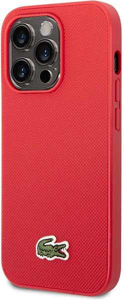 Telefon tok Lacoste Iconic Petit Pique Logo iPhone 14 Pro piros hátlap tok ...