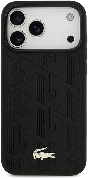 Handyhülle Lacoste PU Nomogramme Gold Logo MagSafe Back Cover für iPhone 17 Pro Max Black ...