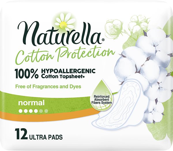 Menštruačné vložky NATURELLA Cotton Protection 12 ks ...