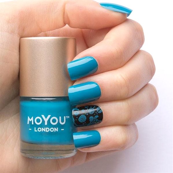 Lak na nehty MoYou Razítkovací lak na nehty - Deep Ocean 9 ml ...