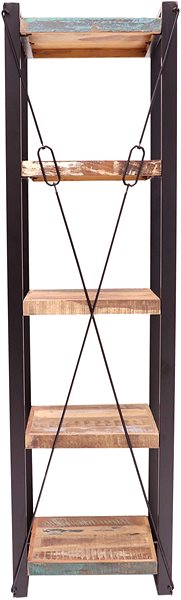 Shelving Unit LAKSHMI Retro, recycled mango wood, 60 × 200 × 35 cm ...