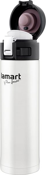 Thermos Lamart Thermos 0.42 White BRANCHE LT4043 Lateral view