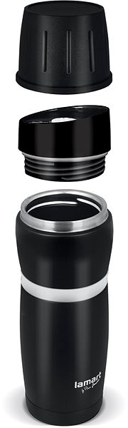 Termosz Lamart CUP LT4052 termosz 480ml, fekete-fehér Jellemzők/technológia