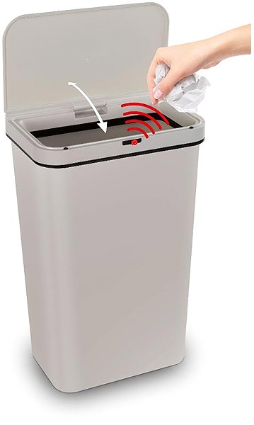 Rubbish Bin Lamart SENSOR LT8109 Touchless basket 50 l cream ...