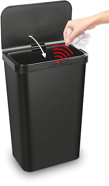 Rubbish Bin Lamart SENSOR LT8110 Touchless basket 50 l black ...