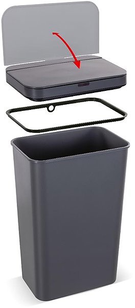Rubbish Bin Lamart SENSOR LT8108 Touchless basket 50 l grey ...