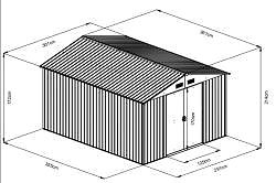 Garden Shed MAXTORE Garden house 1012, green ...