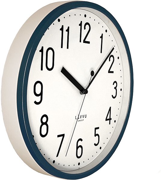Wall Clock LAVVU Pastels Sweep dark blue ...