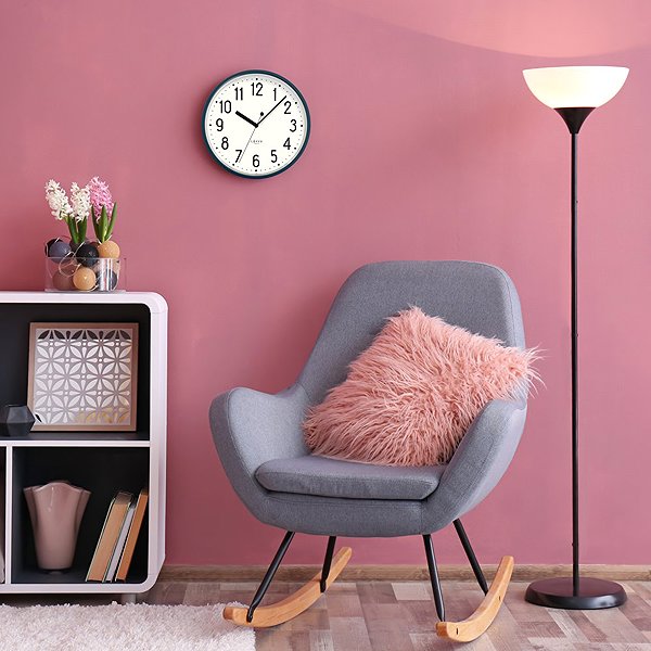 Wall Clock LAVVU Pastels Sweep dark blue ...