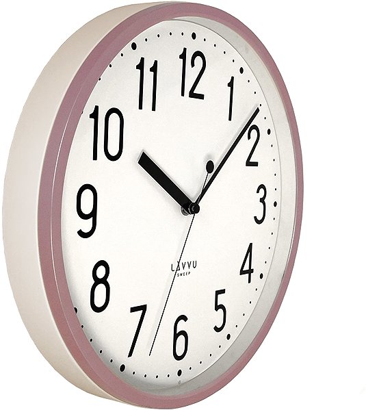 Wall Clock LAVVU Pastels Sweep pink ...