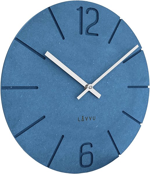 Wall Clock LAVVU Natur blue ...