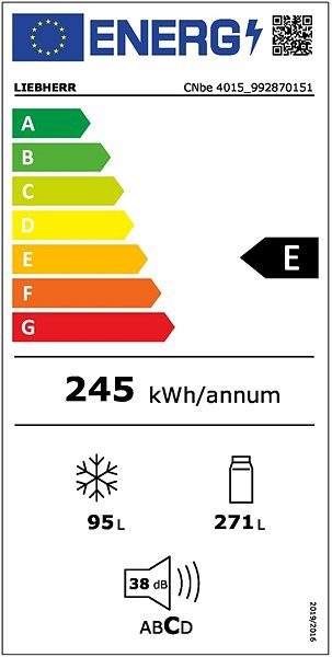 Refrigerator LIEBHERR CNbe 4015 Energy label