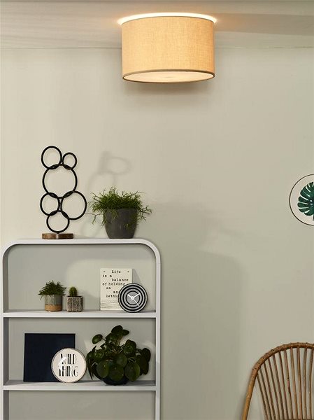 Ceiling Light Lucide 61113/35/41 - Ceiling Light CORAL, 1xE27/60W/230V, Beige ...