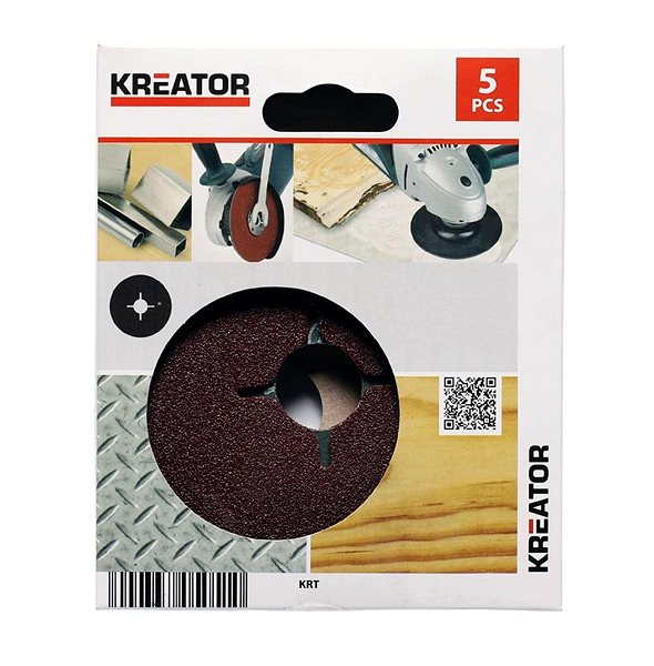 Brúsny kotúč KRT250001 – 5× Brúsny disk pre uhlové brúsky 115 mm G24 ...