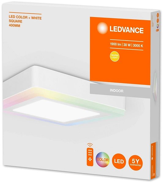 Ceiling Light Ledvance - LED RGB Dimmable Ceiling Light LED/38W/230V + DO Packaging/box