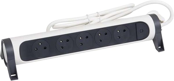Hosszabbító kábel Legrand hosszabbító kábel 1,5 m / 5 aljzat / kapcsolóval / fehér-fekete / PVC / 1 mm2 ...