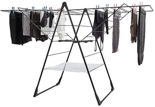 Wäschetrockner LEIFHEIT Classic 250 Flex Schwarz Wäschetrockner .