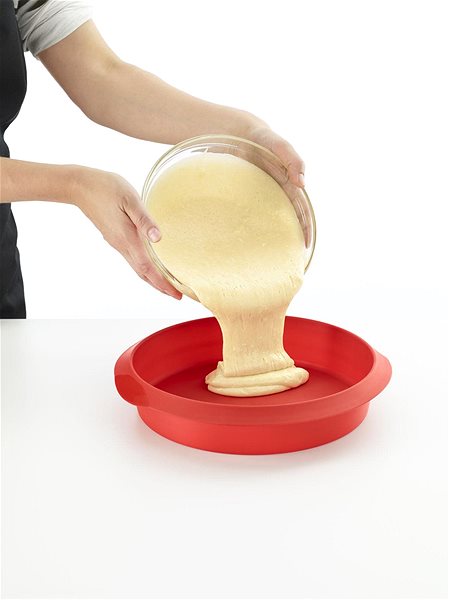 Forma na pečenie LEKUE Klasická forma na tortu Lékué Round Cake 20 Cm | červená Lifestyle