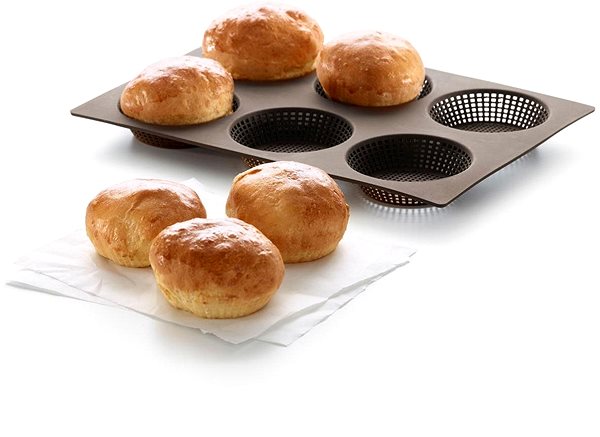 Baking Mould LEKUE Silicone Baking Mould for Rolls Lékué Roll Bread | Brown Lifestyle