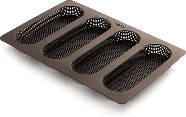 Baking Mould Silicone Baguette Baking Tin, Brown Screen