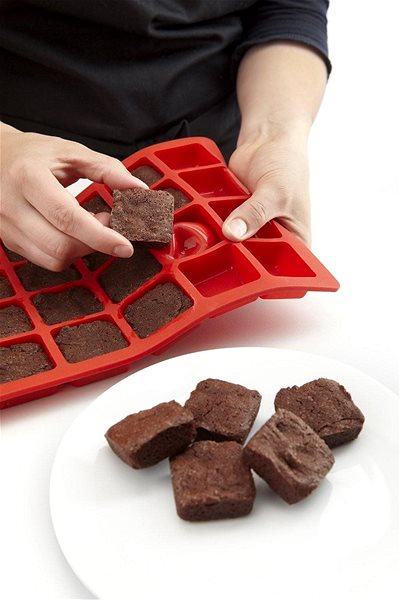 Baking Mould LEKUE Silicone Mould for Baking Mini Brownies 24 pcs Lekue Lifestyle