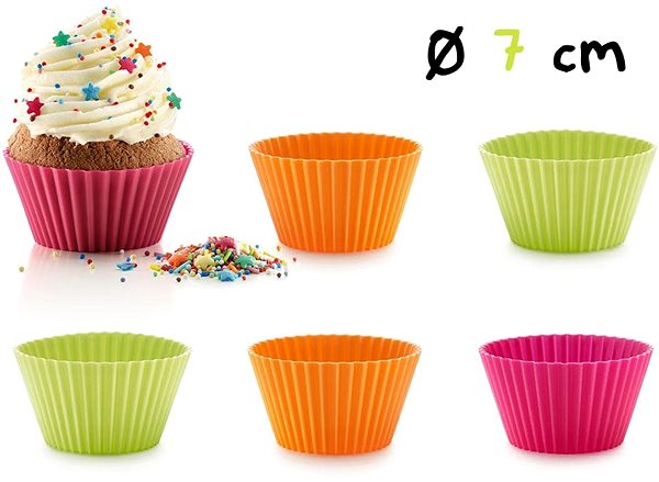 Baking Mould LEKUE Silicone Baking Tins (Cupcakes) for Muffins 6 pcs Lekue Features/technology