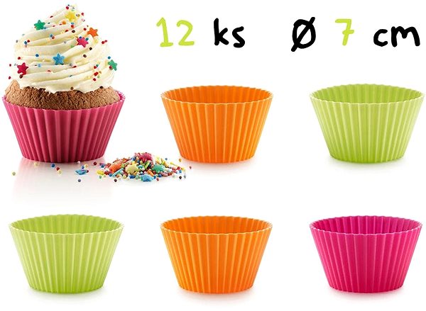 Baking Mould LEKUE Silicone Baking Tins (Cupcakes) for Muffins 12 pcs Features/technology