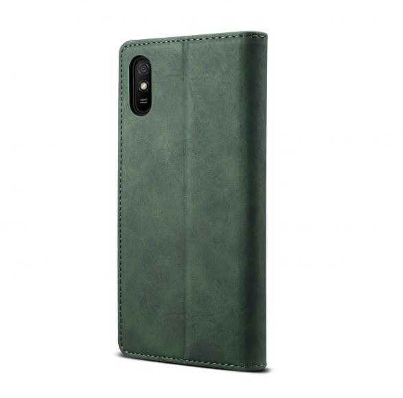 Puzdro na mobil Lenuo Leather pre Xiaomi Redmi 9A, zelené ...