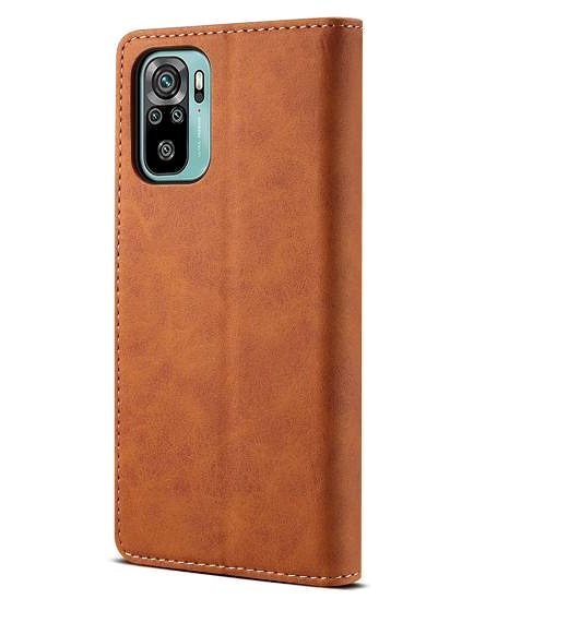 Puzdro na mobil Lenuo Leather pre Xiaomi Redmi Note 10, hnedé ...