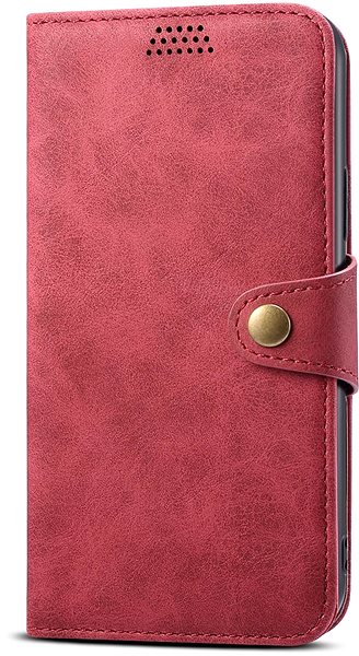 Puzdro na mobil Lenuo Leather flipové puzdro pre iPhone 13, červené ...
