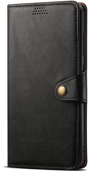 Puzdro na mobil Lenuo Leather flipové puzdro pre iPhone 13, čierne ...