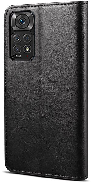 Puzdro na mobil Lenuo Leather flipové puzdro pre Xiaomi Redmi Note 11/11S, čierne ...