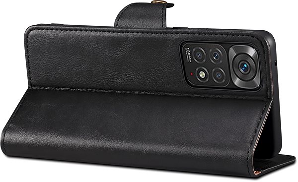 Handyhülle Lenuo Leather Flip-Hülle für Xiaomi Redmi Note 11/11S, schwarz ...