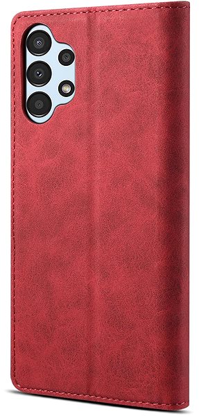 Puzdro na mobil Lenuo Leather flipové puzdro pre Samsung Galaxy A13, červená ...
