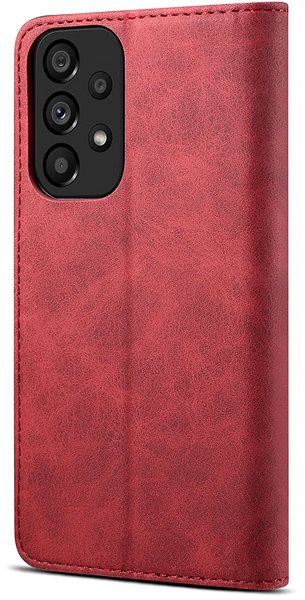 Puzdro na mobil Lenuo Leather flipové puzdro pre Samsung Galaxy A33 5G, červené ...