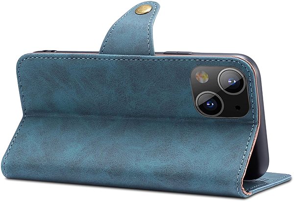 Puzdro na mobil Lenuo Leather flipové puzdro na iPhone 14 Plus, modré ...