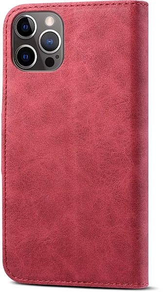 Handyhülle Lenuo Leather Fliphülle für iPhone 14 Pro Max, rot ...