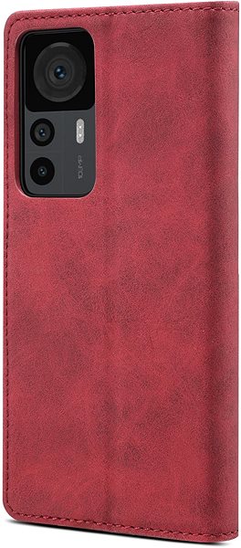 Puzdro na mobil Lenuo Leather flipové puzdro na Xiaomi 12T/12T Pro, červené ...