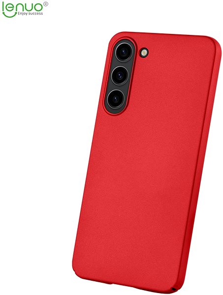 Kryt na mobil Lenuo Leshield obal na Samsung Galaxy S23, červená ...