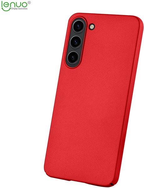 Kryt na mobil Lenuo Leshield obal na Samsung Galaxy S23+, červená ...
