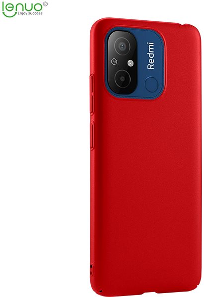 Kryt na mobil Lenuo Leshield obal na Xiaomi Redmi 12C, červená ...