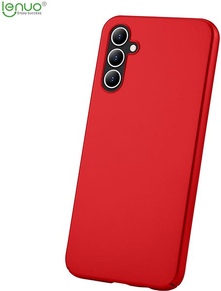 Telefon tok Lenuo Leshield Samsung Galaxy A34 5G piros tok ...