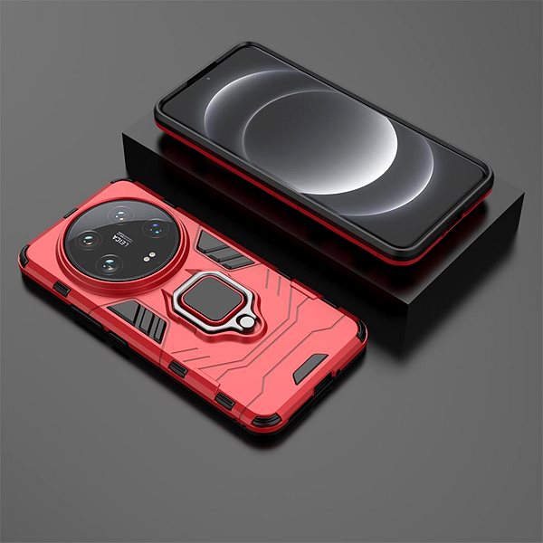Handyhülle Lenuo Armor Hülle für Xiaomi 14 Ultra rot ...