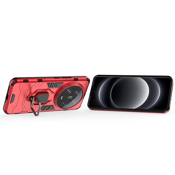 Handyhülle Lenuo Armor Hülle für Xiaomi 14 Ultra rot ...