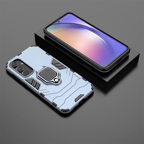 Handyhülle Lenuo Armor Hülle für das Samsung Galaxy A55 5G blau ...