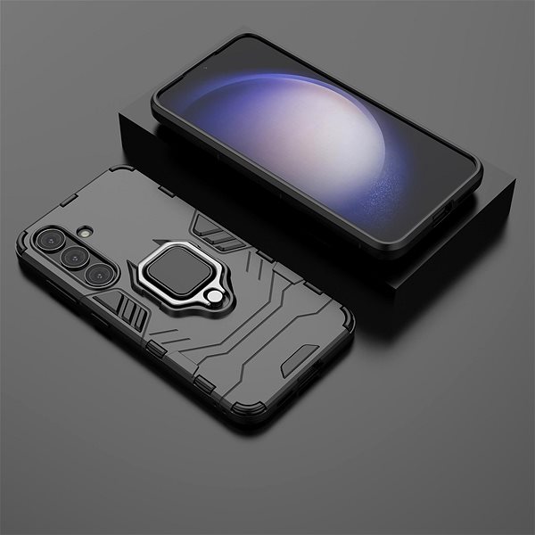 Handyhülle Lenuo Armor Hülle für das Samsung Galaxy S24 schwarz ...