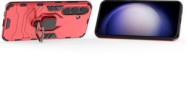 Handyhülle Lenuo Armor Hülle für das Samsung Galaxy S24 rot ...