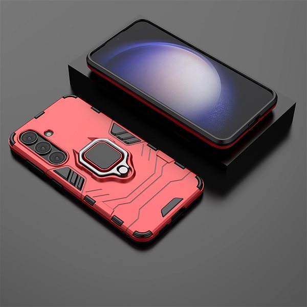 Handyhülle Lenuo Armor Hülle für das Samsung Galaxy S24 rot ...